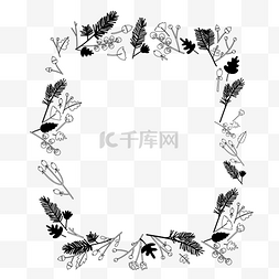 服装logo图片_植物花纹边框