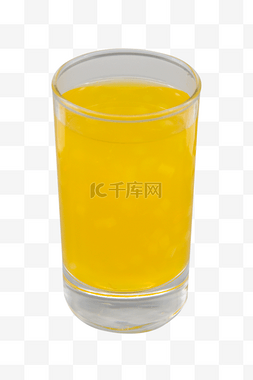 黄色冰镇橙汁