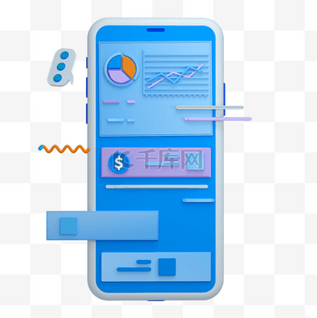 C4D商务办公数据可视化素材