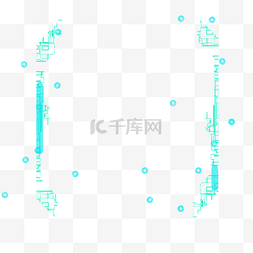 科技边框图片_科技感点线装饰