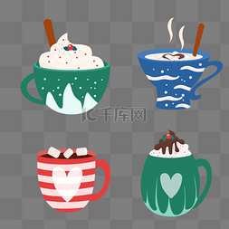 christmas hot cocoa mug可爱杯子冬季热