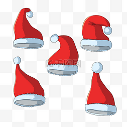 圣诞节帽子手绘圣诞帽