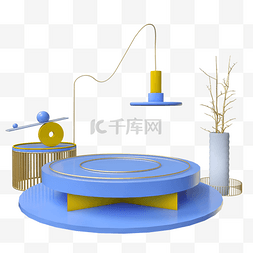 电商产品展示台气球