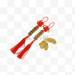 新年春节铜币挂件