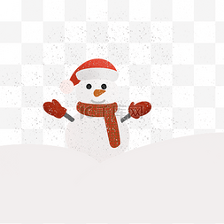 冬季圣诞小雪人