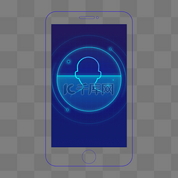 手机蓝色科技图片_蓝色科技人脸识别