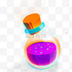 面型icon图片_紫色药水游戏图标