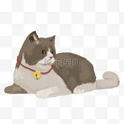 小猫图片_卡通小猫装饰插画