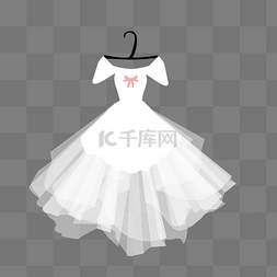 白色婚纱裙子