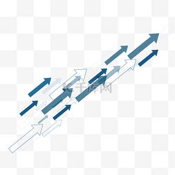 蓝色科技素材图片_矢量商务箭头