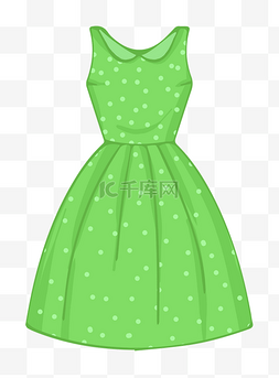 绿色长裙装饰