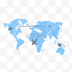 世界地图图片_世界地图国际航班