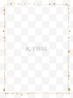 大气金色框图片_金色简约海报边框唯美