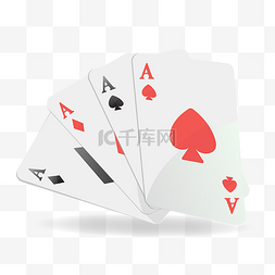 红色爱心扑克牌