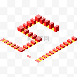 五一国际劳动节图片_2.5D台阶五一字体矢量免抠png