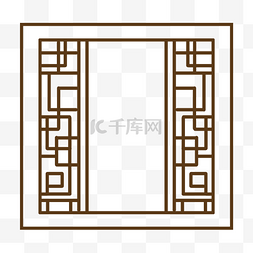 中国风边框图片_边框纹理棕色中国风边框