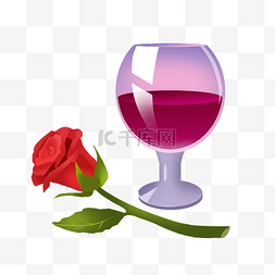 红酒玫瑰葡萄酒