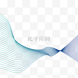 手绘桃花图片_波浪线条抽象装饰