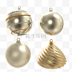 金属螺旋圣诞装饰球