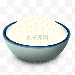 电饭煲蒸米饭图片_一碗卡通米饭