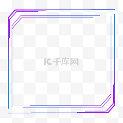 线条渐变简约边框