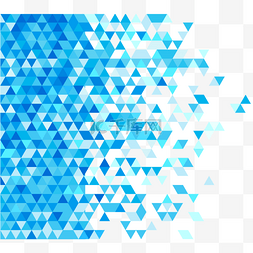 蓝色几何创意边框