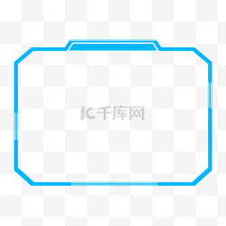 现代简约图片_简约科技几何边框