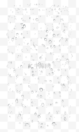 动态下雨效果图片_透明玻璃水珠效果元素