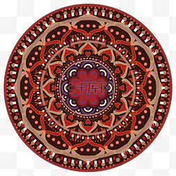 古典圆形花纹图片_中式古典花纹地毯
