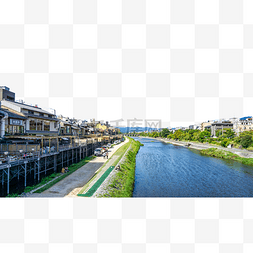 日本京都鸭川河流