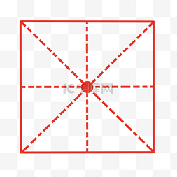 米字格田字格图片_红色田字格