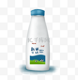 瓶装包装图片_瓶装新鲜纯牛奶包装