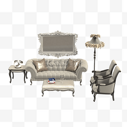 桌椅组合图片_欧式的沙发客厅组合