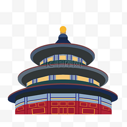 庄严图片_故宫扁平风古建筑素材