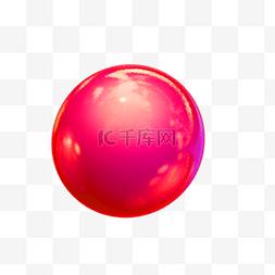 彩色球体图片_粉红色的球体免抠图