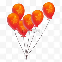 国庆节五角星气球