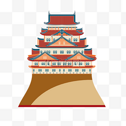 日本建筑图片_日本建筑卡通插画