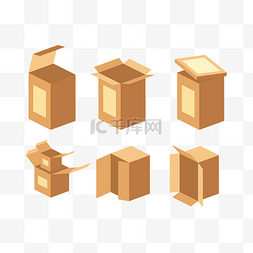 纸箱包装图片_快递纸箱子包装盒