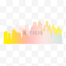 著名地标城市剪影图片_中国著名城市剪影