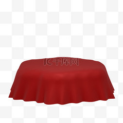 红毯舞台桌面红色桌布