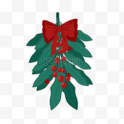 大片叶子图片_圣诞果大片叶子平安圣诞mistletoe
