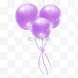紫色唯美情人节气球