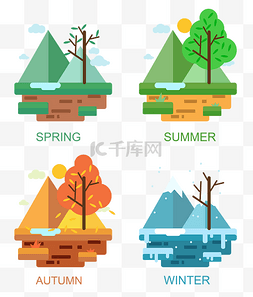 就业变化图片_春夏秋冬四季变化