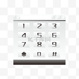按键数字图片_智能手机键盘