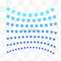 不规则图形方块图片_蓝色几何科技方块