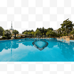 度假村游泳池的照片