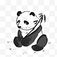 中国风国宝熊猫水墨