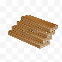 木地板地板图片_创意矢量木地板台阶