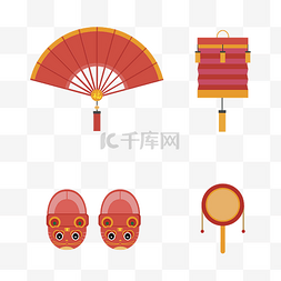 中国风漫画可爱2020年节装饰中国