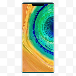 华为logo图片_华为手机HUAWEIMate30Pro5G正面蓝色